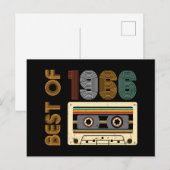 Vintage 1966 Hergestellt 1966 60. Geburtstag 60 Ja Postkarte (Vorne/Hinten)