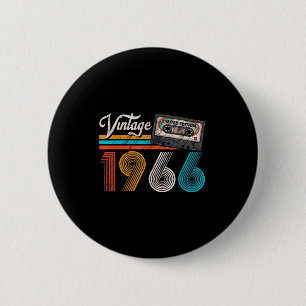Vintage 1966 Kassettenband 60. Geburtstag 60 Jahre Button