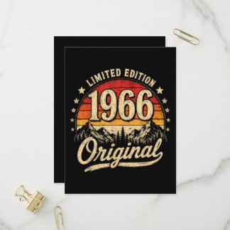 Vintage 1966 limitierte Auflage Original Einladungspostkarte