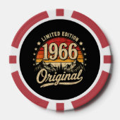 vintage 1966 limitierte Auflage original Pokerchips (Vorderseite)