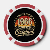 vintage 1966 limitierte Auflage original Pokerchips (Rückseite)