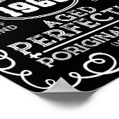 Vintage 1966 Man Myth Legend 55th Birthday Poster (Ecke)