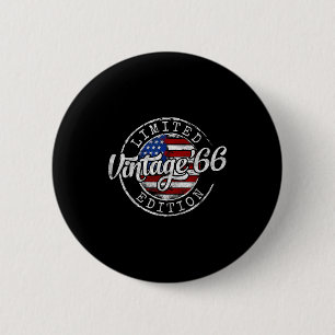 Vintage 1966 Stempel 60. Geburtstag Kunstwerk Button
