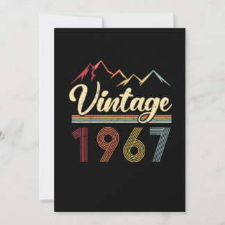 Vintage 1967 54. Geburtstag Retro 54 Jahre alt Einladung
