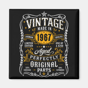 Vintage 1967 60 Jahre 60. Geburtstagsgeschenke für Magnet