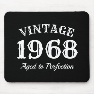 Vintage 1968 zum perfekten Altern - Geschenk zum 5 Mousepad
