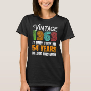 Vintage 1969 54 Jahre alte Geburtstagsidee für den T-Shirt