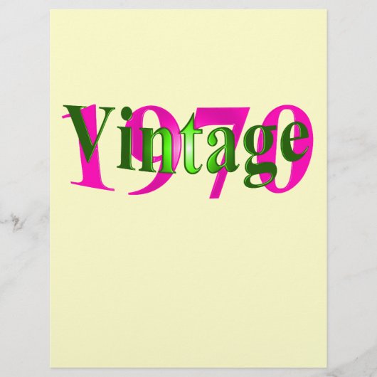 Vintage 1970 flyer (Vorne)