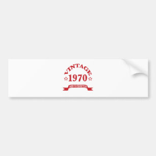Vintage 1970 gealtert zu Paerfection Autoaufkleber