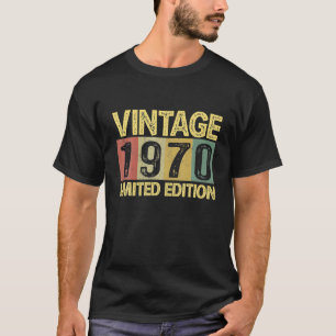 Vintage 1970 Geburtstag 52 Jahre alt Lustiger 52. T-Shirt