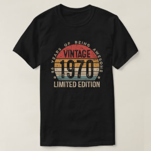 Vintage 1970 Mann Frau 56. Geburtstag 56 Jahre  T-Shirt