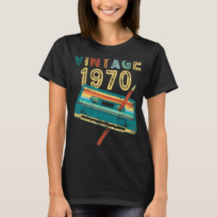 Vintage 1970 Musik-Kassette 53. Geburtstag 53 Jah T-Shirt