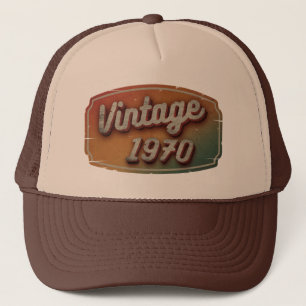 VINTAGE 1970 RETRO KLASSIKER GESCHENK TRUCKERKAPPE