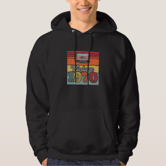Vintage 1970 Retro Sonnenuntergang Kassette Hoodie