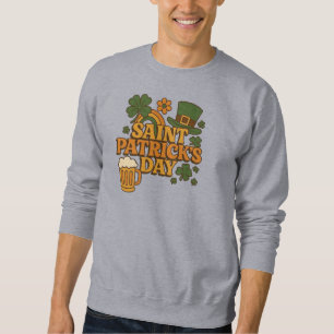 Vintage 1970er Jahre St. Patricks Tag Sweatshirt