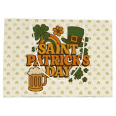 Vintage 1970s Saint Patrick's day Große Geschenktüte (Rückseite)