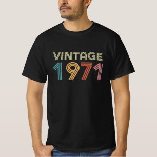 Vintage 1971 Geburtstags Herren T-Shirt