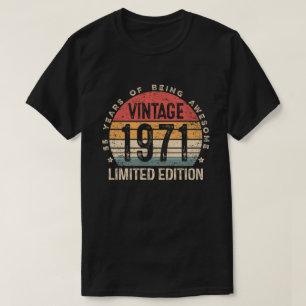 Vintage 1971 Limitierte Auflage 55-Jährig 55. Gebu T-Shirt