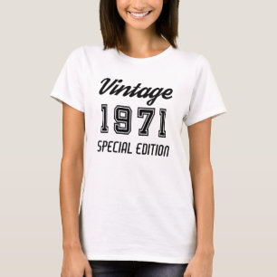 Vintage 1971 Special Edition Geburtstag T-Shirt