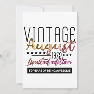 Vintage 1972 50 Jahre alte Geschenke 50. Geburtsta Save The Date