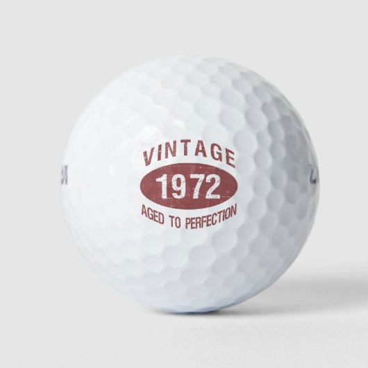 Vintage 1972 50th Birthday Golfball (Vorderseite)