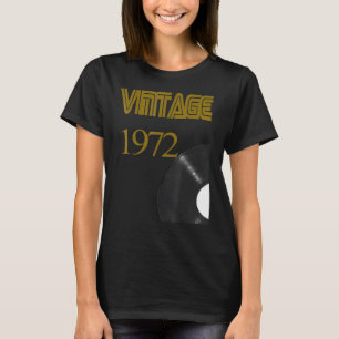 Vintage 1972 Plattenspieler 49. Geburtstag Vinyl D T-Shirt