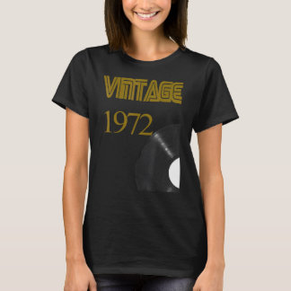 Vintage 1972 Plattenspieler 49. Geburtstag Vinyl D T-Shirt
