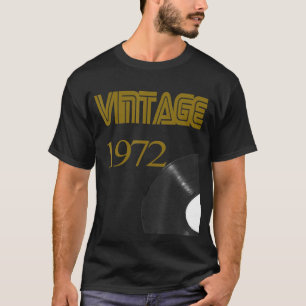 Vintage 1972 Plattenspieler 49. Geburtstag Vinyl D T-Shirt