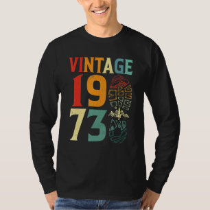 Vintage 1973 49 Jahre alter Geburtstag Camping Wan T-Shirt