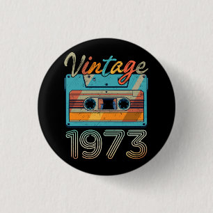 Vintage 1973 Kassette Retro 50. Geburtstag 50 Button