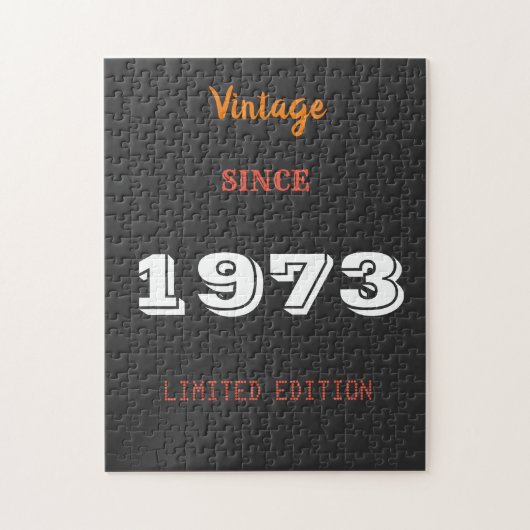 Vintage 1973 limitierte Auflage zum 50. Geburtstag Puzzle (Vertikal)