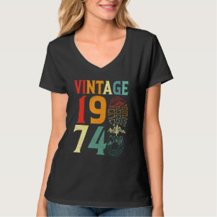 Vintage 1974 48 Jahre alter Geburtstag Camping Wan T-Shirt