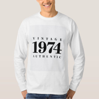 Vintage 1974 Authentisch – Retro-Geburtstags-Sweat T-Shirt
