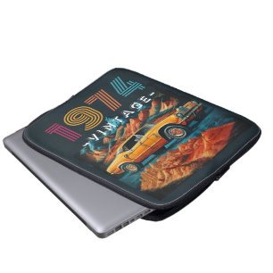 Vintage 1974 cooler Wagen Laptopschutzhülle
