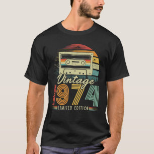 Vintage 1974 Retro-Kassette 1974 52. Geburtstag 52 T-Shirt