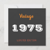 Vintage 1975 50. limitierte Auflage (Vorderseite)