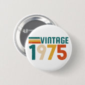 VINTAGE 1975 BUTTON (Vorne & Hinten)