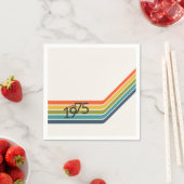 Vintage 1975 Design paper napkin. Serviette (Beispiel)