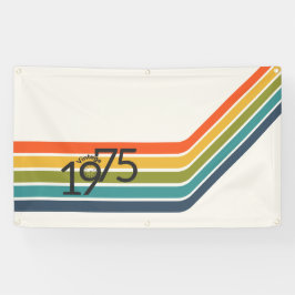 Vintage 1975 Design Party Banner