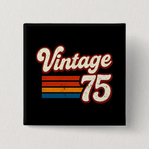 Vintage 1975 Hergestellt 1975 50. Geburtstag 50 Ja Button