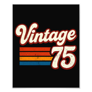 Vintage 1975 Hergestellt 1975 50. Geburtstag 50 Ja Fotodruck