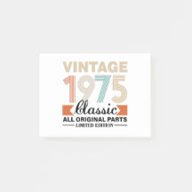 Vintage 1975 Limitierte Auflage Geburtstag
