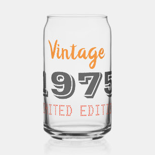 Vintage 1975 Limitierte Edition 50. Geburtstag Can Dosenglas