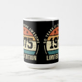 Vintage 1975 Retro 50th Birthday Anniversary Kaffeetasse (Mittel)