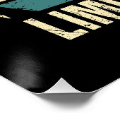 Vintage 1975 Retro 50th Birthday Anniversary Poster (Ecke)