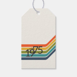 Vintage 1975 Retro-Design-Geschenkanhänger Geschenkanhänger