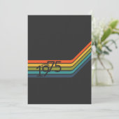 Vintage 1975 Style Birthday Invitation Einladung (Stehend Vorderseite)