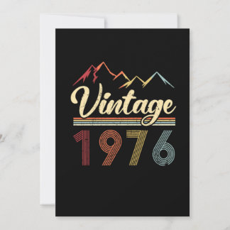 Vintage 1976 45. Geburtstag Retro 45 Jahre alt Einladung