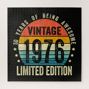 Vintage 1976 50. Geburtstag Geboren 1976 Puzzle