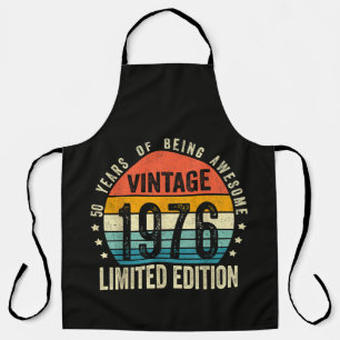 Vintage 1976 50. Geburtstag Geboren 1976 Schürze